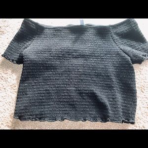 Off the shoulder crop top